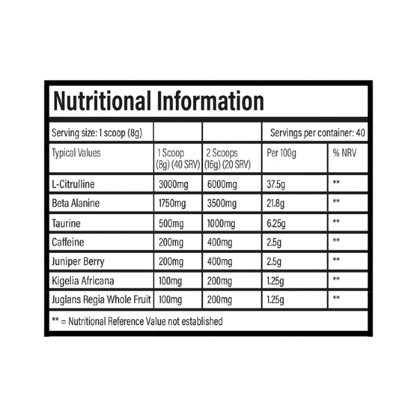 TBJP DNFM High Stim Pre Workout
